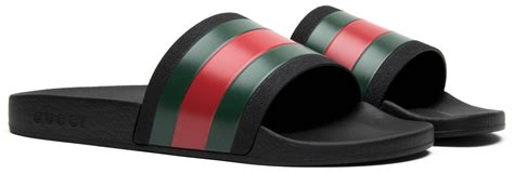 black gucci pursuit slides|Gucci slides saks fifth.